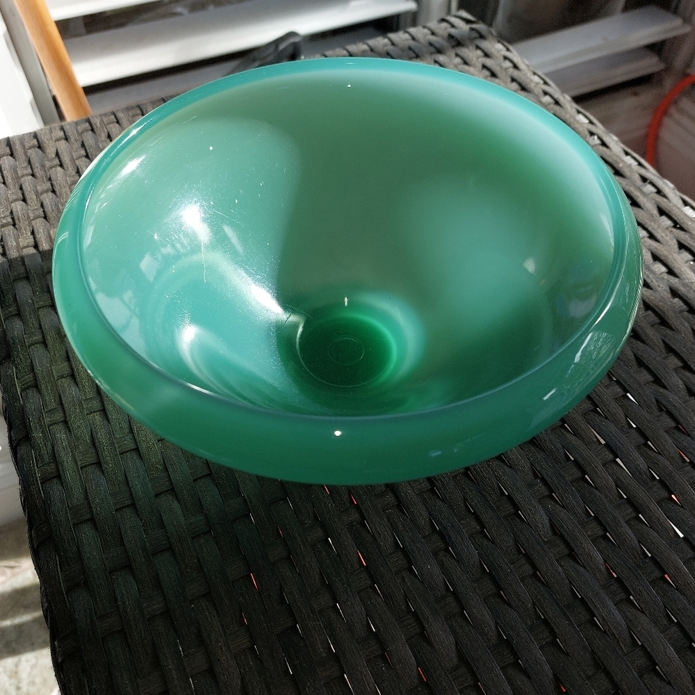Opaque green  bowl